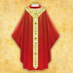 Embroidered chasuble "Gaudete"