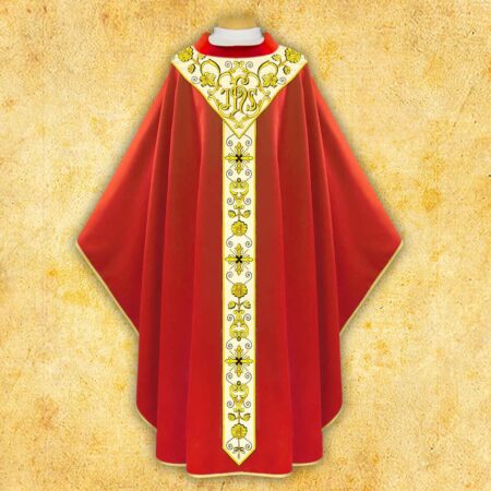 Embroidered chasuble "Gaudete"