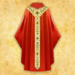 Embroidered chasuble "Gaudete"