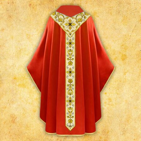 Embroidered chasuble "Gaudete"