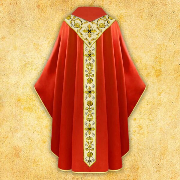 Embroidered chasuble "Gaudete"