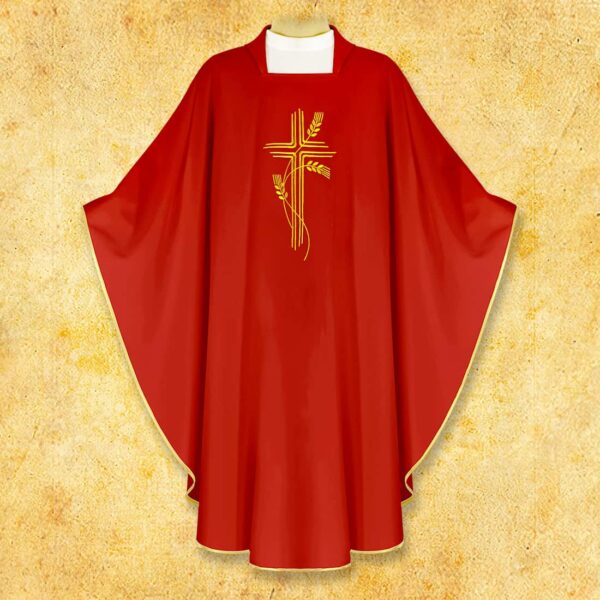 Chasuble embroidered with "Cross with Ears of Corn"
