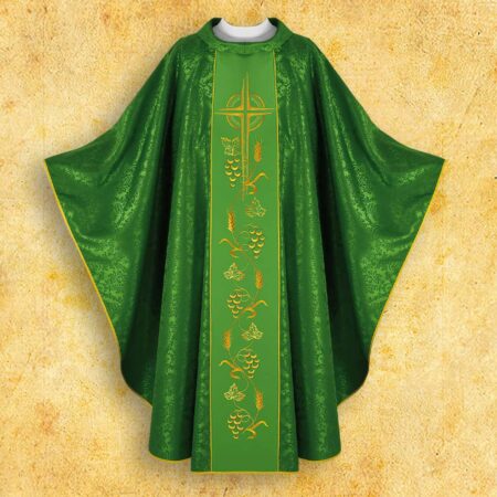 Chasuble with embroidered belt