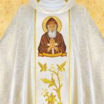 Chasuble with embroidered image of "Christ the King"