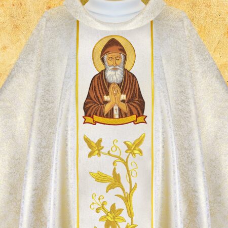 Chasuble with embroidered image of "Christ the King"