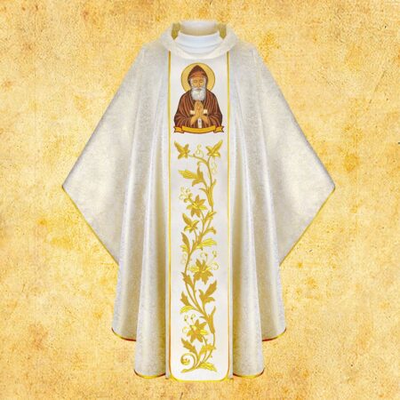 Chasuble with embroidered image of "Christ the King"
