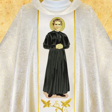 Chasuble with embroidered image of "Christ the King"