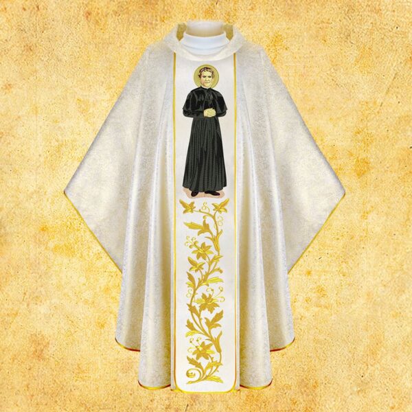 Ornat z wizerunkiem haftowanym "Św. Jan Bosco" Chasuble with embroidered image "St. John Bosco"