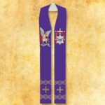 Double-sided embroidered stole "Police"