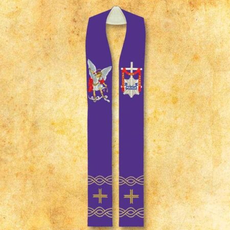 Double-sided embroidered stole "Police"