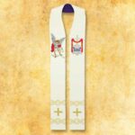 Double-sided embroidered stole "Police"