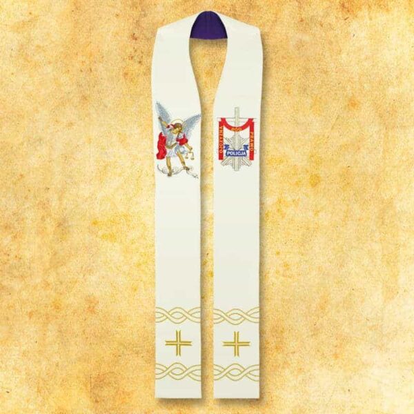 Double-sided embroidered stole "Police"