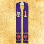 Double-sided embroidered stole "Police"