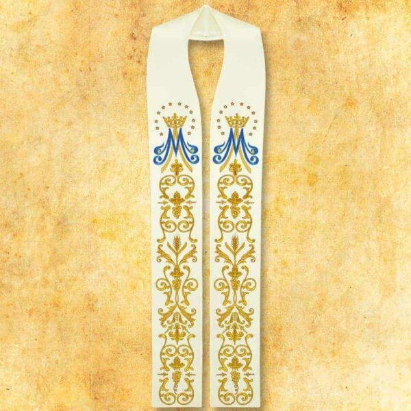 Embroidered "Mary" stole