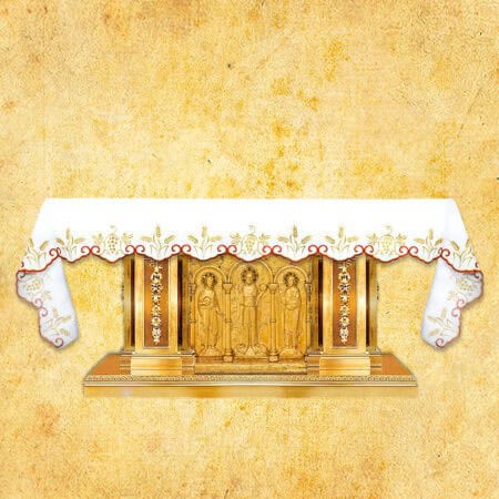 Embroidered tablecloth "Alpha Omega" - any size