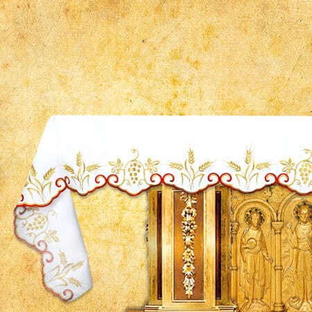 Embroidered tablecloth "Alpha Omega" - any size