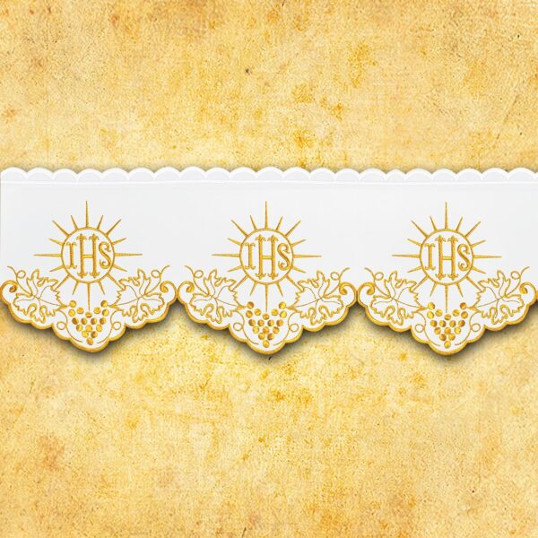 Embroidered lace "Cristiano" gold