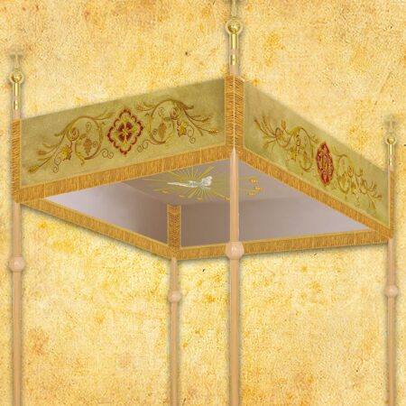 Embroidered canopy for procession
