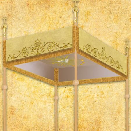 Embroidered canopy for procession