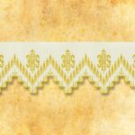 (product_variation) Embroidered lace in 4 colors - Ecru, Kupon 5.90m