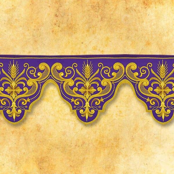 (product_variation) Embroidered lace in 4 colors - Fioletowy, Kupon 5.90m