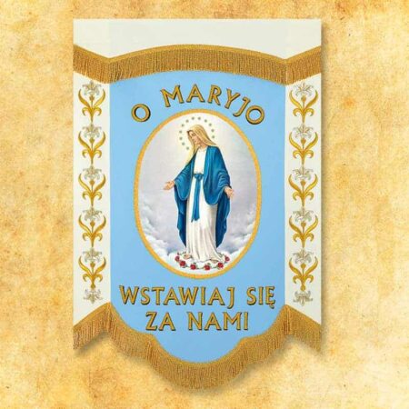 Mini double-sided banner "Our Lady of the Rosary"