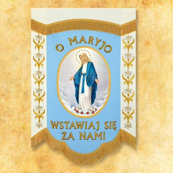 Mini double-sided banner "Our Lady of the Rosary"