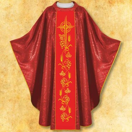 Chasuble with embroidered belt