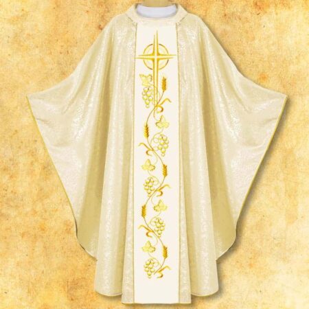 Chasuble with embroidered belt