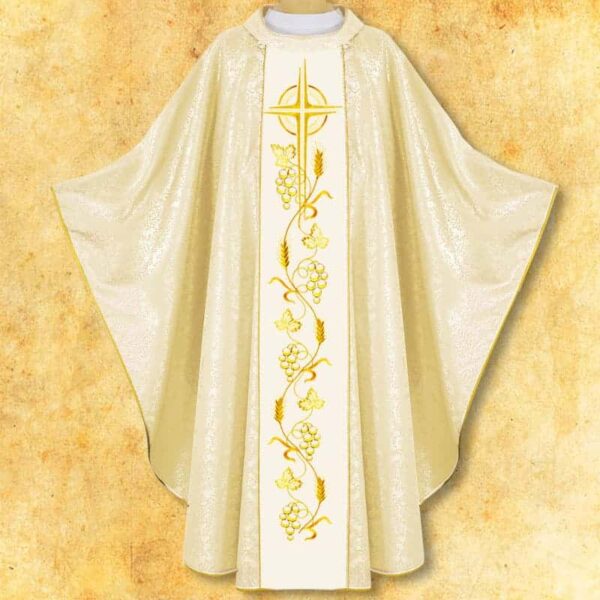 Chasuble with embroidered belt