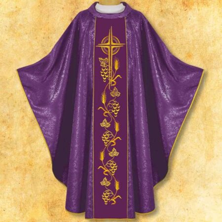 Chasuble with embroidered belt