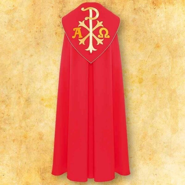 Embroidered cope "Alpha Omega PX"