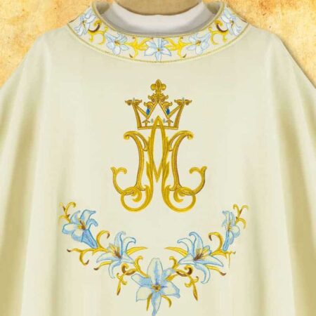 Embroidered Chasuble "Mary with Lilies"