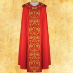 Embroidered cope "Ihs"