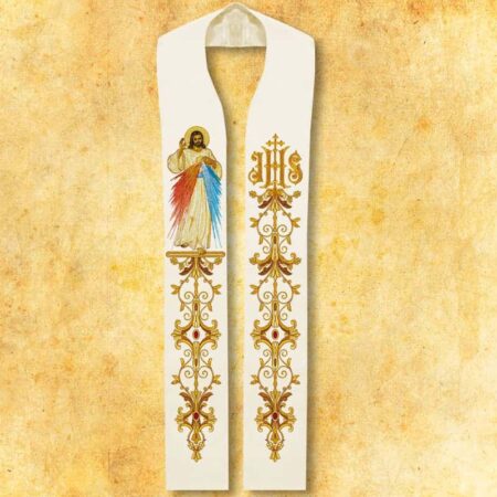 Embroidered Stole "Jesus, I Trust in You"