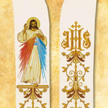Embroidered Stole "Jesus, I Trust in You"