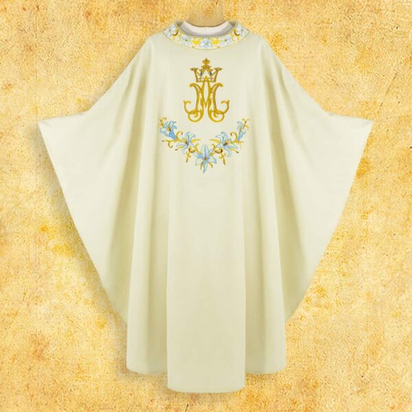 Embroidered Chasuble "Mary with Lilies"