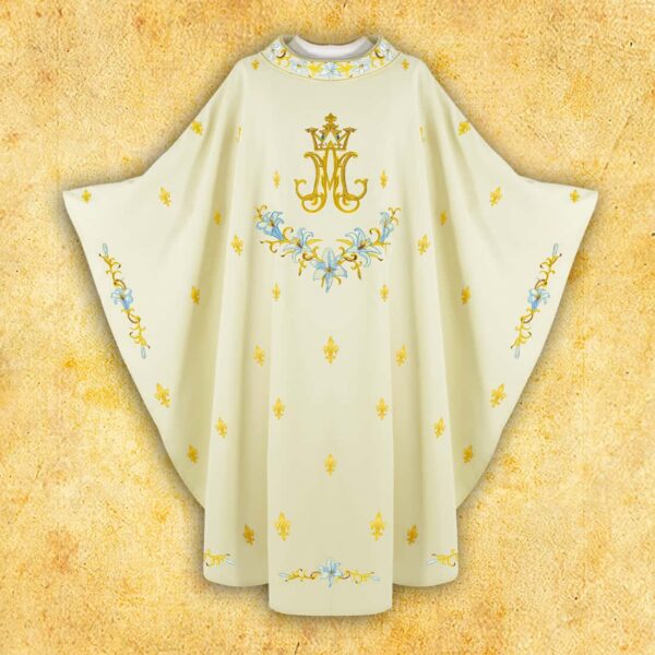 Embroidered Chasuble "Mary with Lilies"