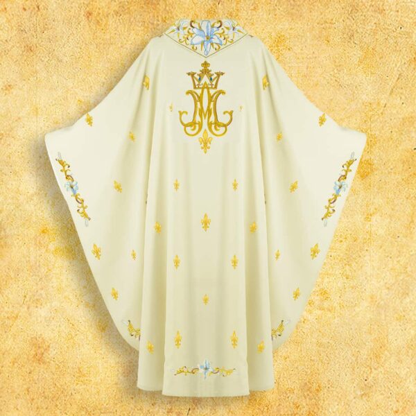 Embroidered Chasuble "Mary with Lilies"