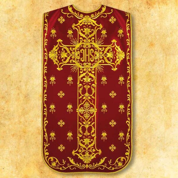 Embroidered Roman chasuble "Miraculum"