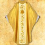 Gold Chasuble with Embroidered Belt "Chalice with Ihs"