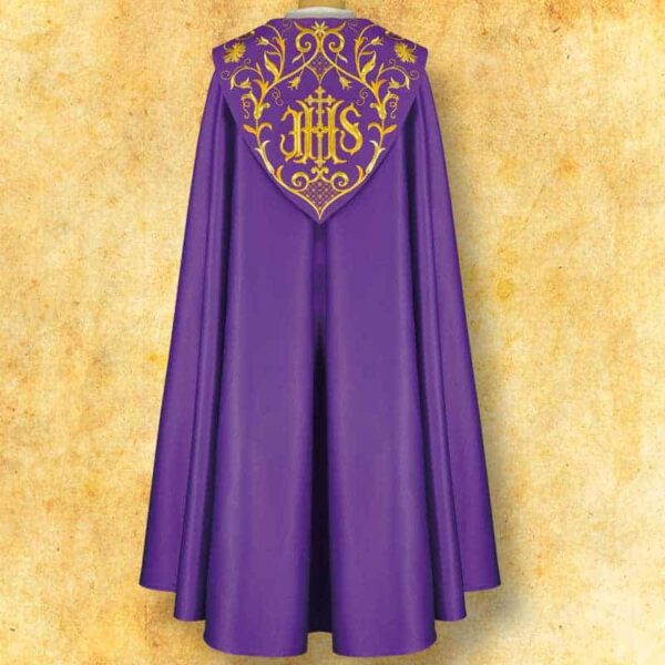 Embroidered cope "Ihs"