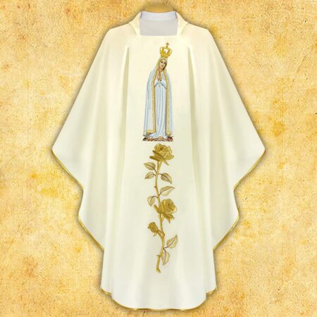 Embroidered Chasuble "Our Lady of Fatima"