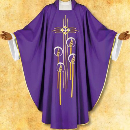 Embroidered chasuble "Advent"