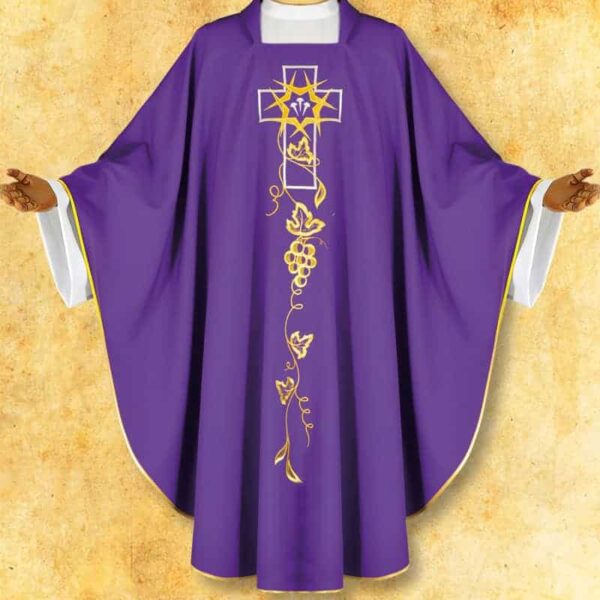 Embroidered chasuble "Lenten"