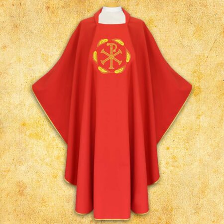 Embroidered chasuble "PX in Ears of Corn"