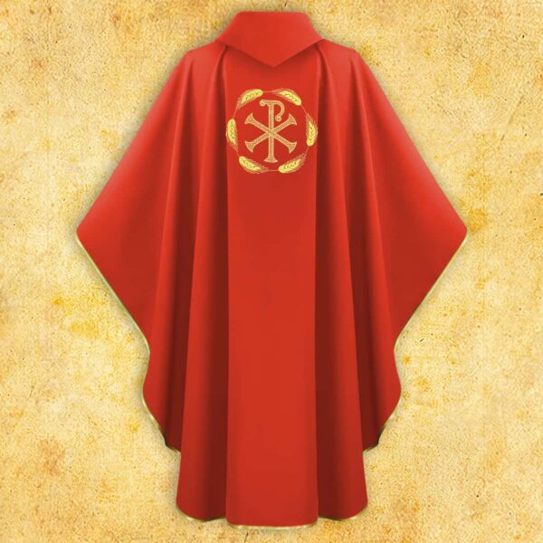 Embroidered chasuble "PX with Ears of Corn"