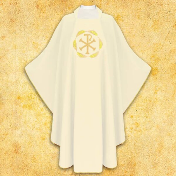 Embroidered chasuble "PX in Ears of Corn"