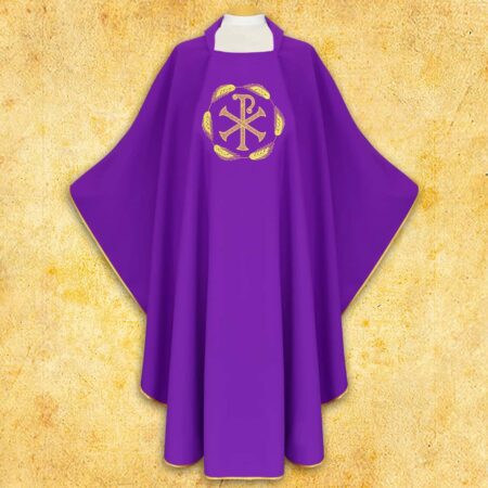 Embroidered chasuble "PX in Ears of Corn"