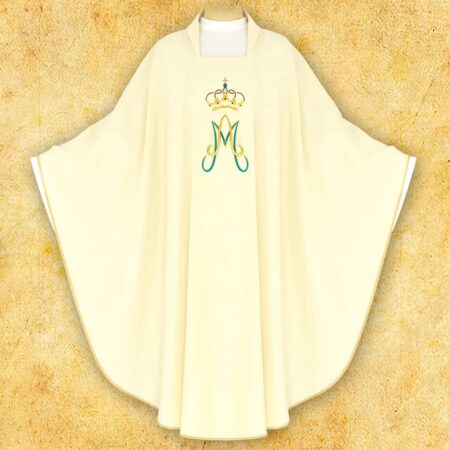 Embroidered "Mary" chasuble
